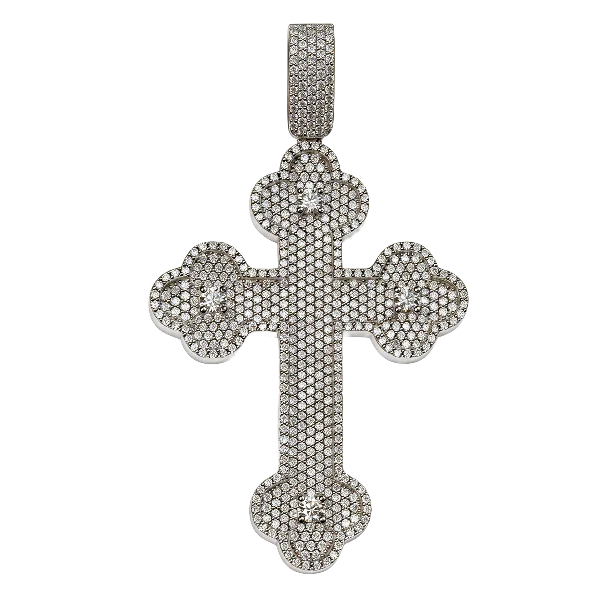 Moissanite Cross Pendant