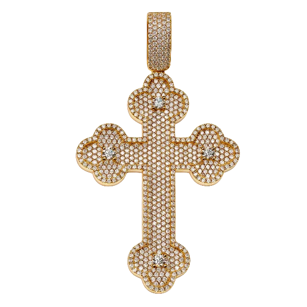 Moissanite Cross Pendant