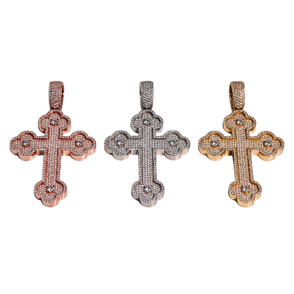 Moissanite Cross Pendant