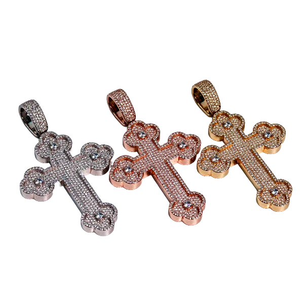 Moissanite Cross Pendant