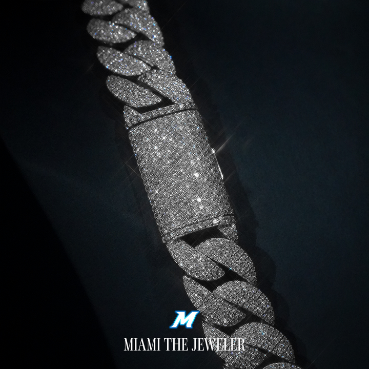 Moissanite Miami Cuban Chain [20mm] - Miami The Jeweler