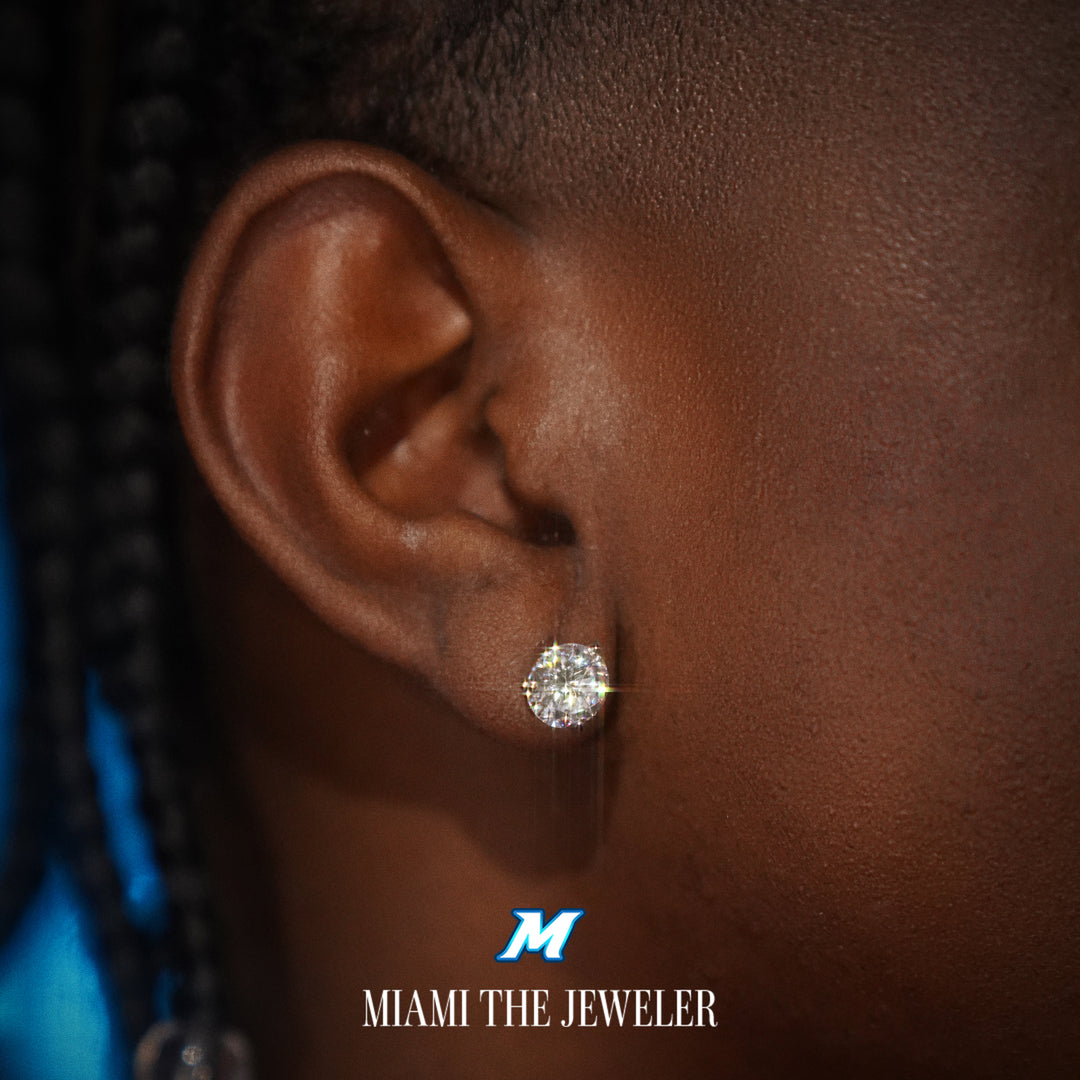 Moissanite Martini Studs