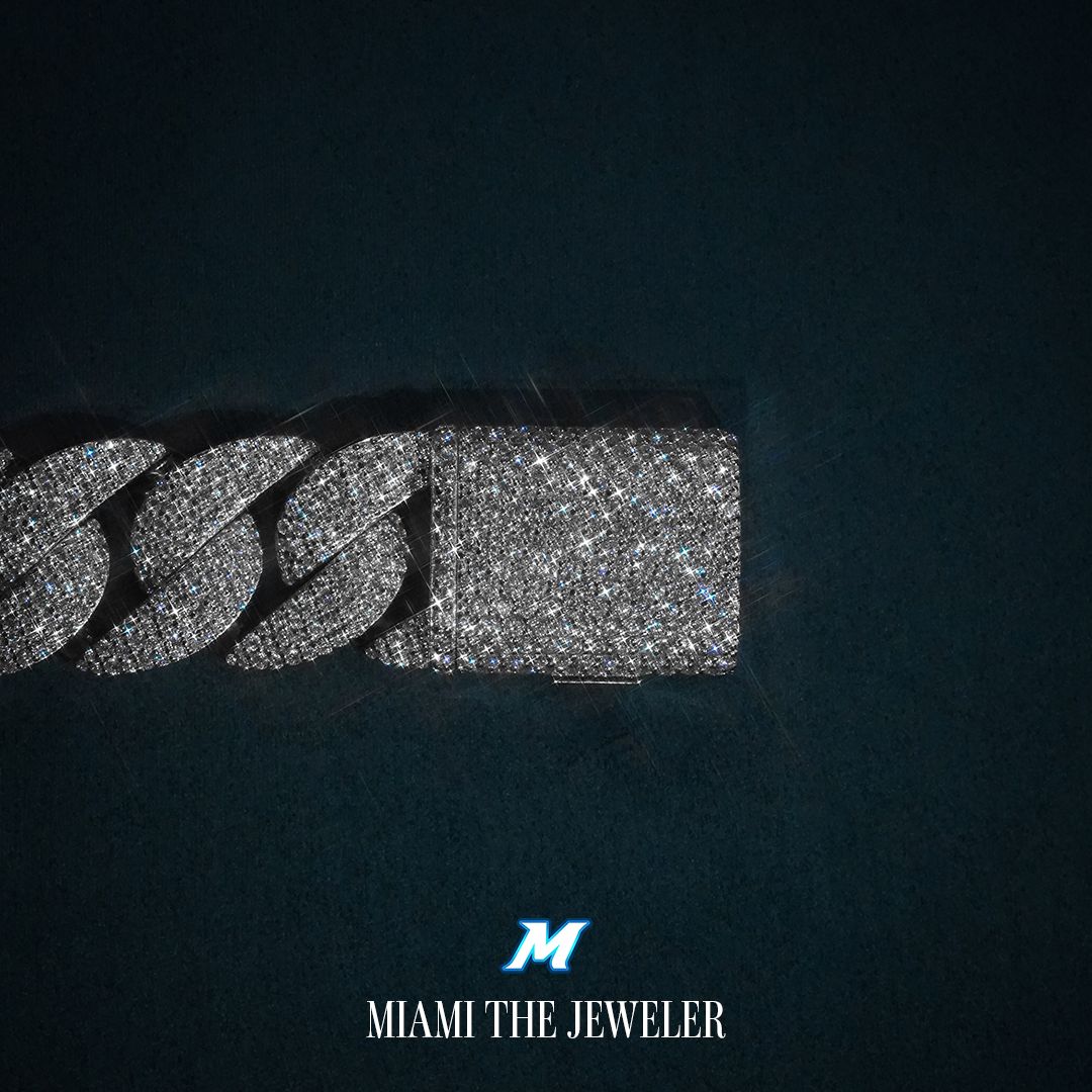 Moissanite Miami Cuban Bracelet [22mm] - Miami The Jeweler