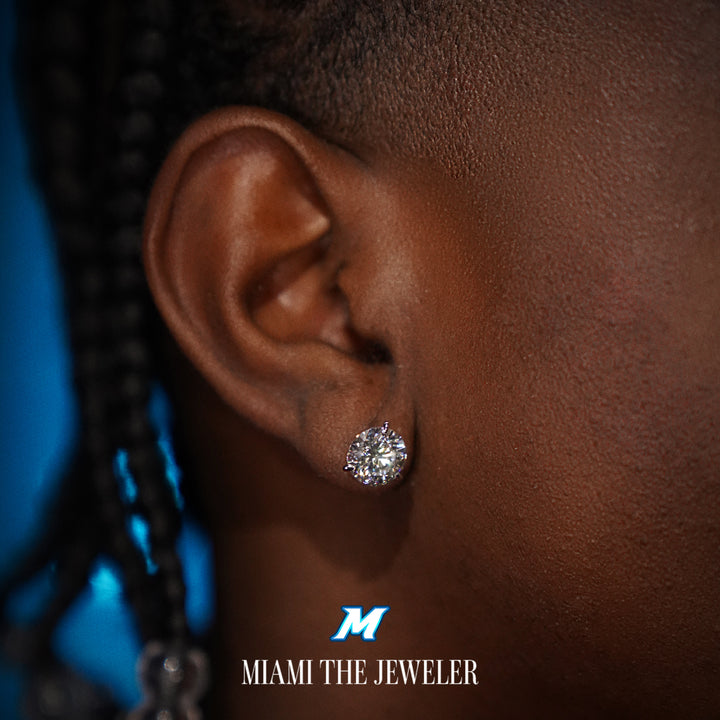 Moissanite Martini Studs