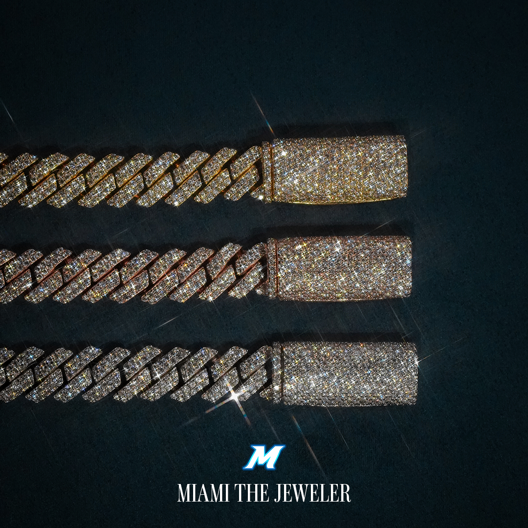Moissanite Cuban Prong Bracelet [10mm] - Miami The Jeweler