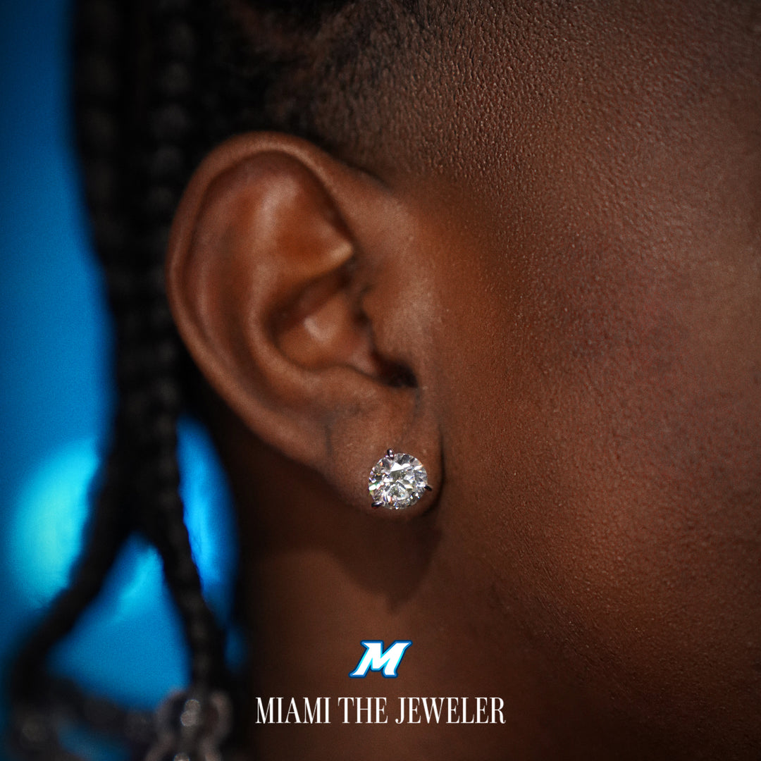 Moissanite Martini Studs