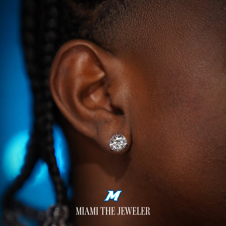 Moissanite Martini Studs