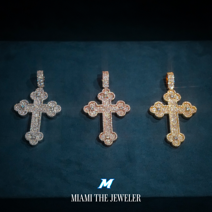 Moissanite Cross Pendant