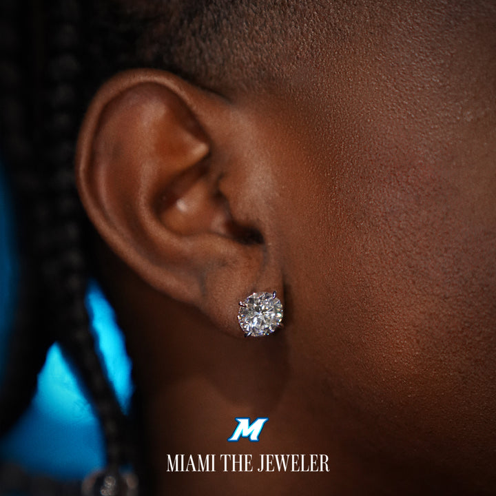 Moissanite Martini Studs