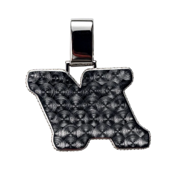 Moissanite Mini M Pendant