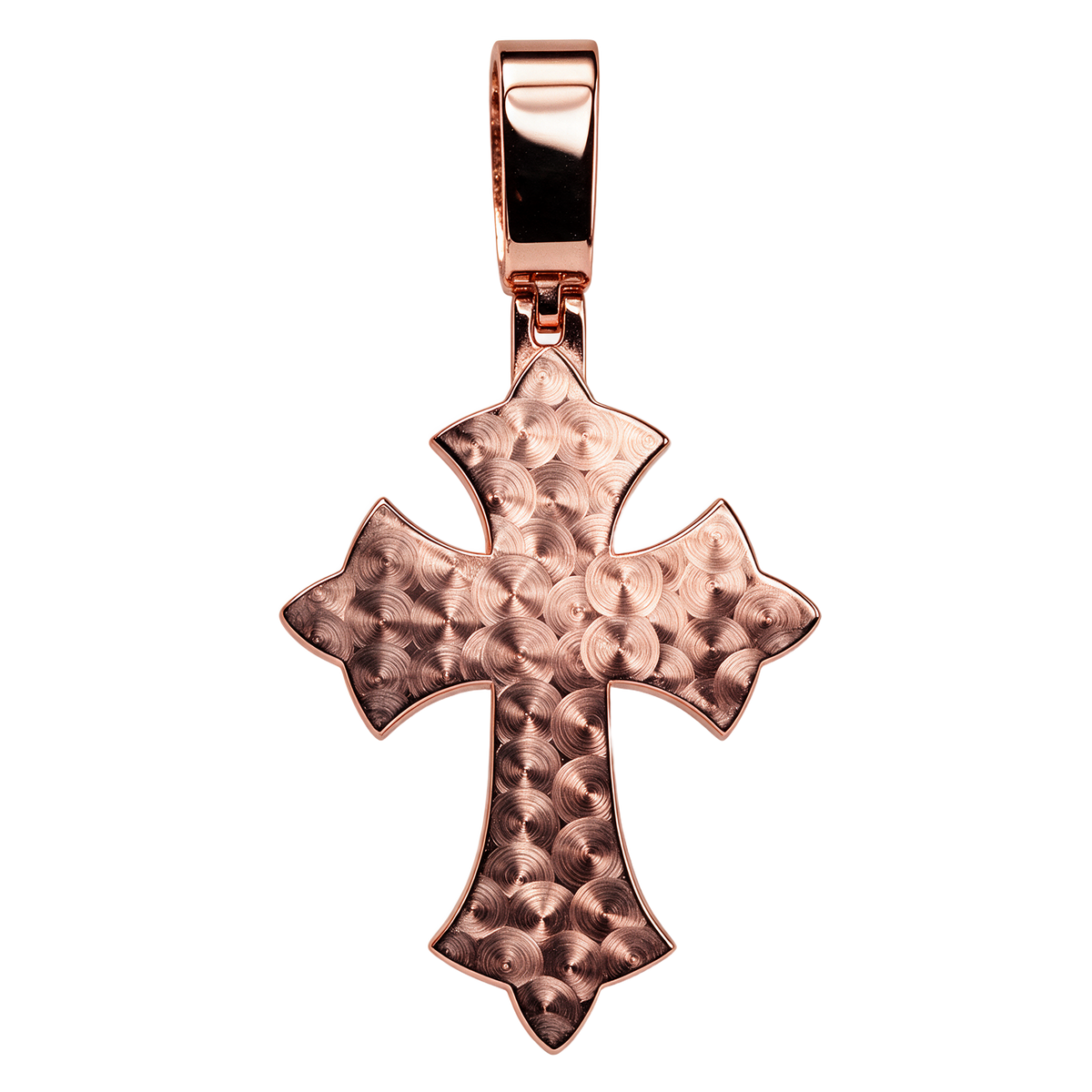 Moissanite Chrome Cross Pendant