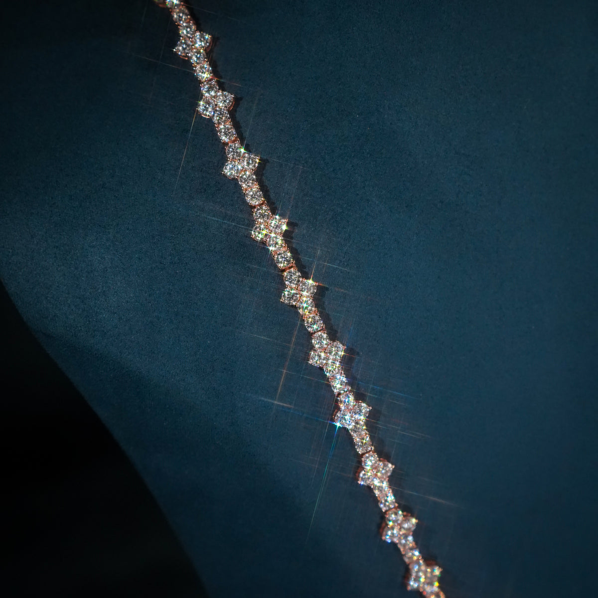 Moissanite Spike Tennis Chain [3mm] - Miami The Jeweler