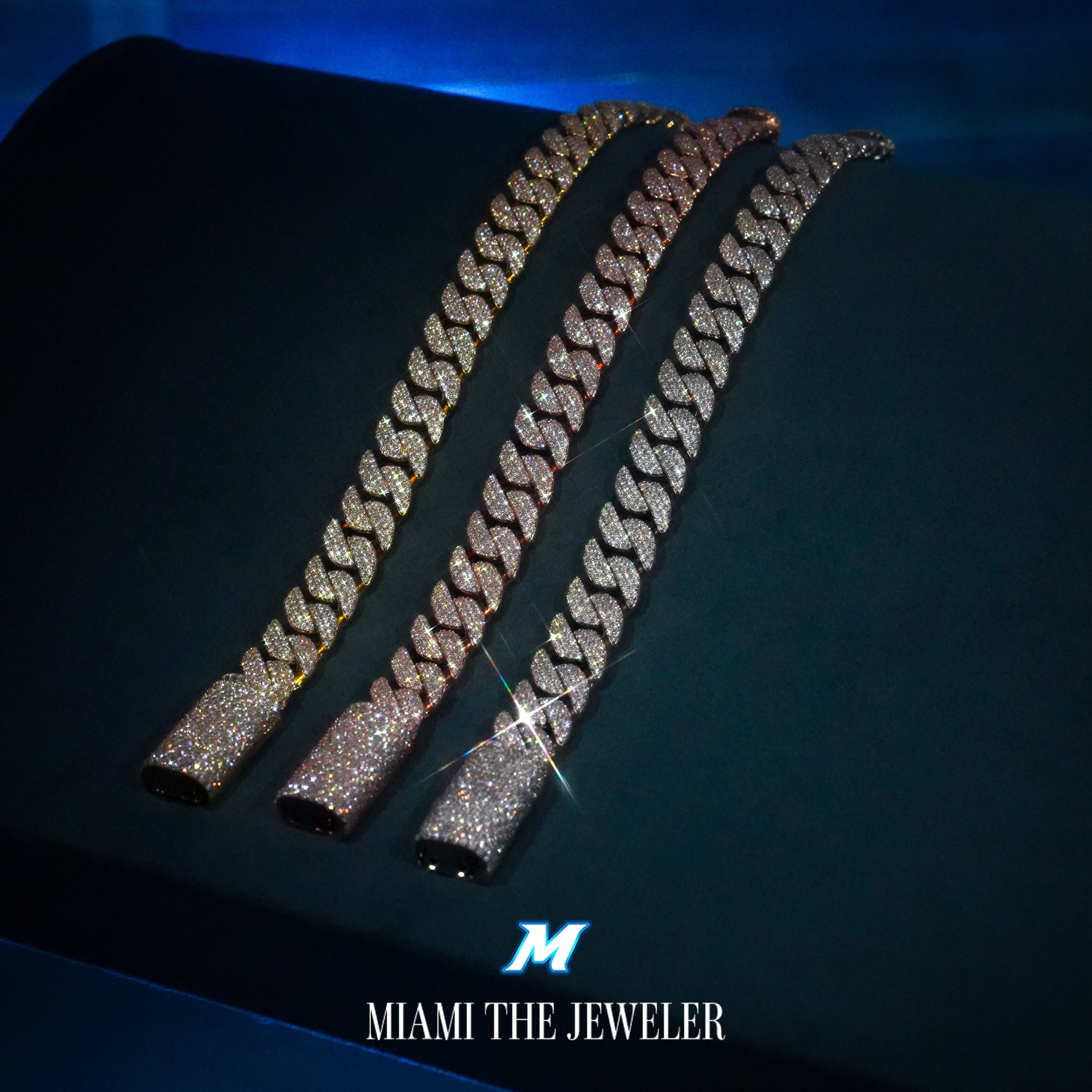 Moissanite Miami Cuban Bracelet [10mm] - Miami The Jeweler