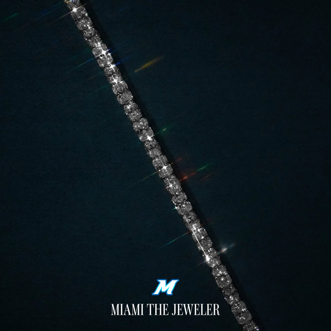 Moissanite Radiant x Oval Cut Tennis Bracelet [5mm]