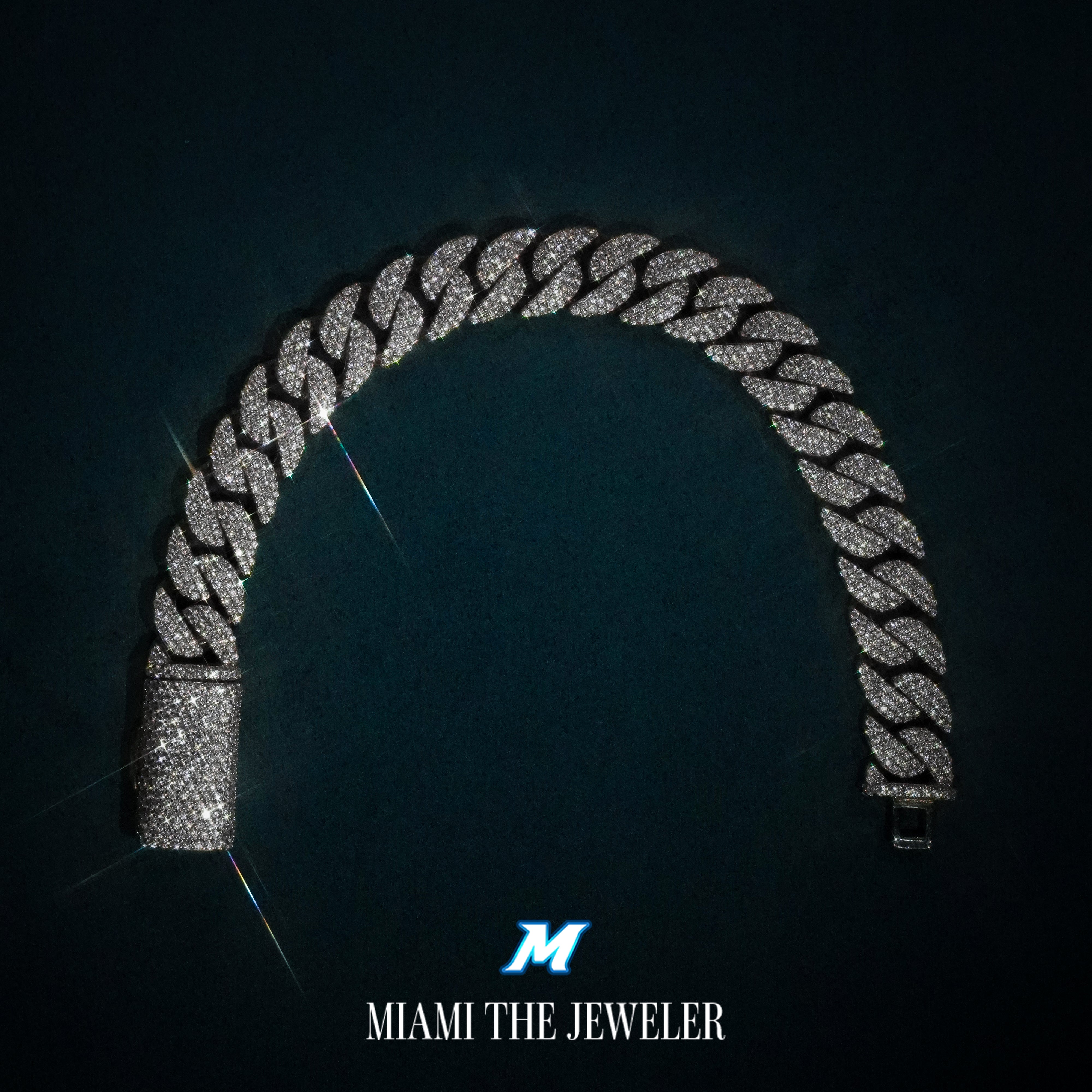 Moissanite Miami Cuban Bracelet [10mm] - Miami The Jeweler