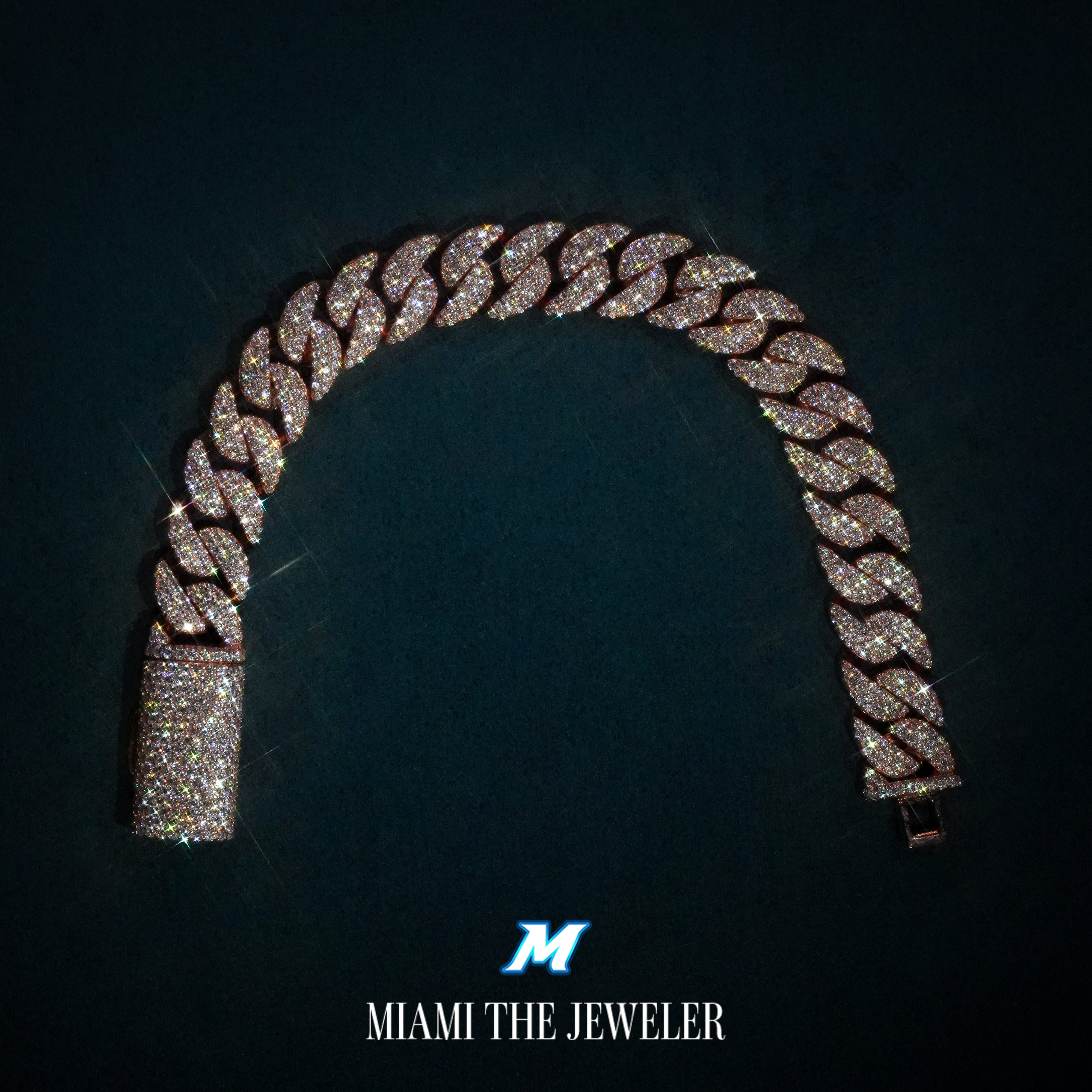 Moissanite Miami Cuban Bracelet [10mm] - Miami The Jeweler