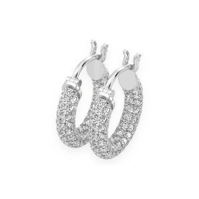 Bubbly Eternity Hoop Earrings - Miami The Jeweler