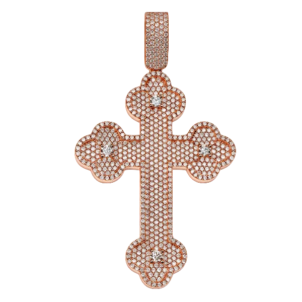 Moissanite Cross Pendant
