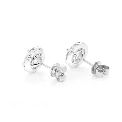 Halo Solitaire Stud Earrings - Miami The Jeweler