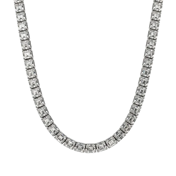 Moissanite Asscher Cut Tennis Chain [5mm]