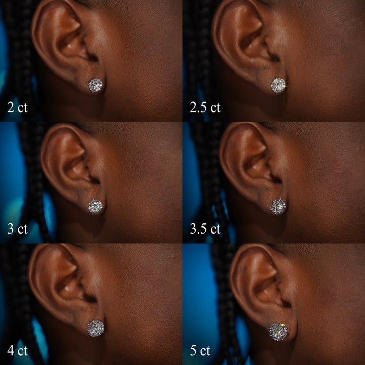 Moissanite Martini Studs