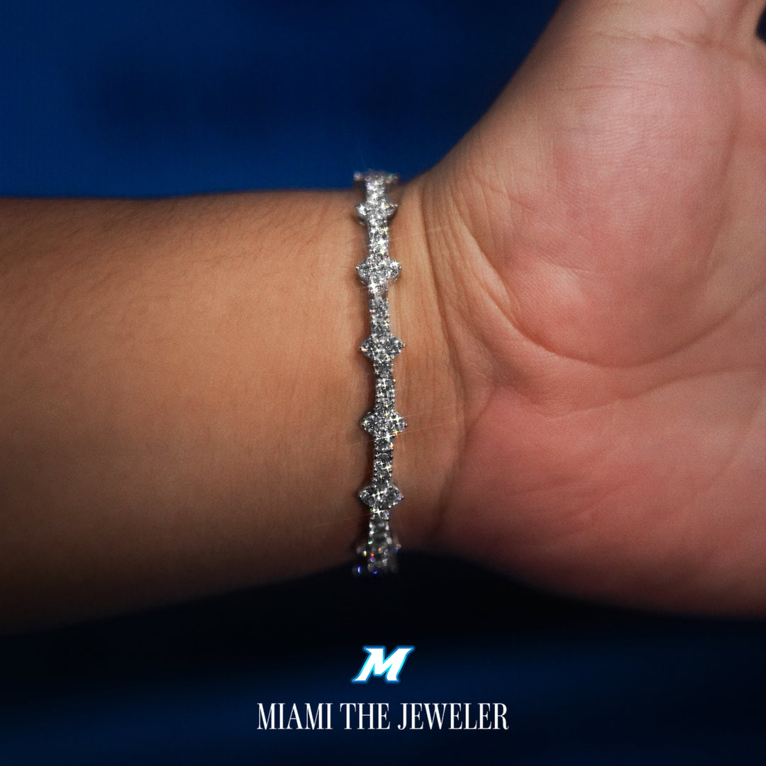 Moissanite Spike Bracelet