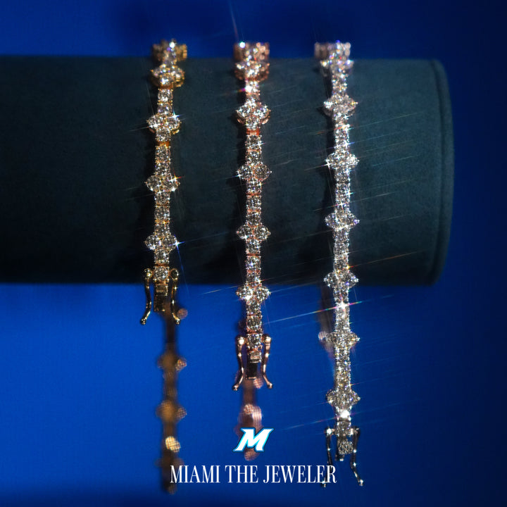 Moissanite Spike Bracelet