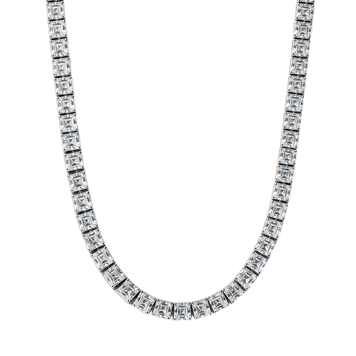 Moissanite Asscher Cut Tennis Chain [5mm]