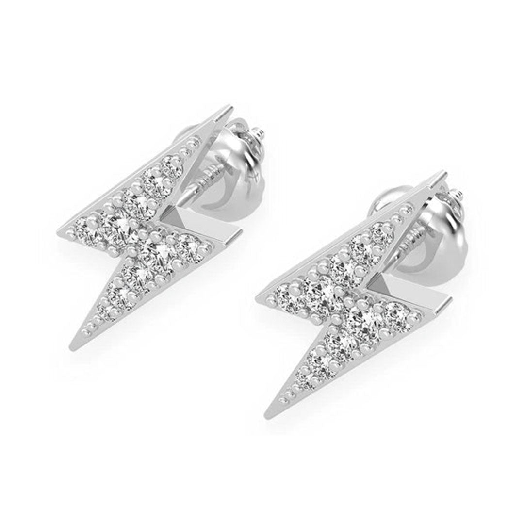 Lightning Bolt Stud Earrings - Miami The Jeweler