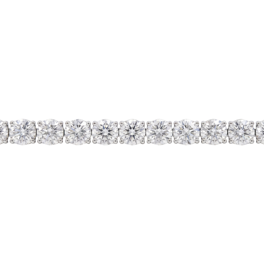 Moissanite Tennis Chain [6.5MM / 22in / White]