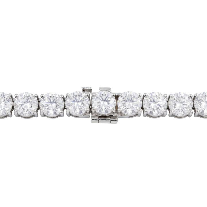 Moissanite Tennis Chain [6.5MM / 22in / White]