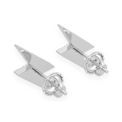 Lightning Bolt Stud Earrings - Miami The Jeweler