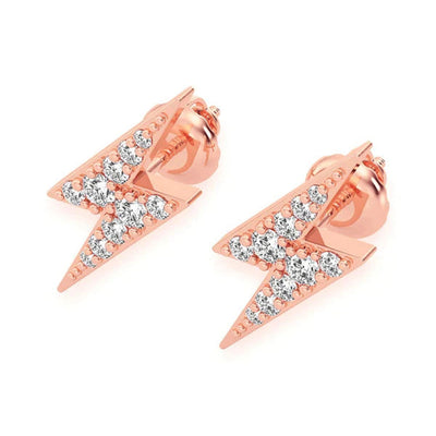 Lightning Bolt Stud Earrings - Miami The Jeweler