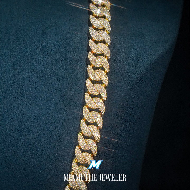 Moissanite Miami Cuban Chain [10mm] - Miami The Jeweler