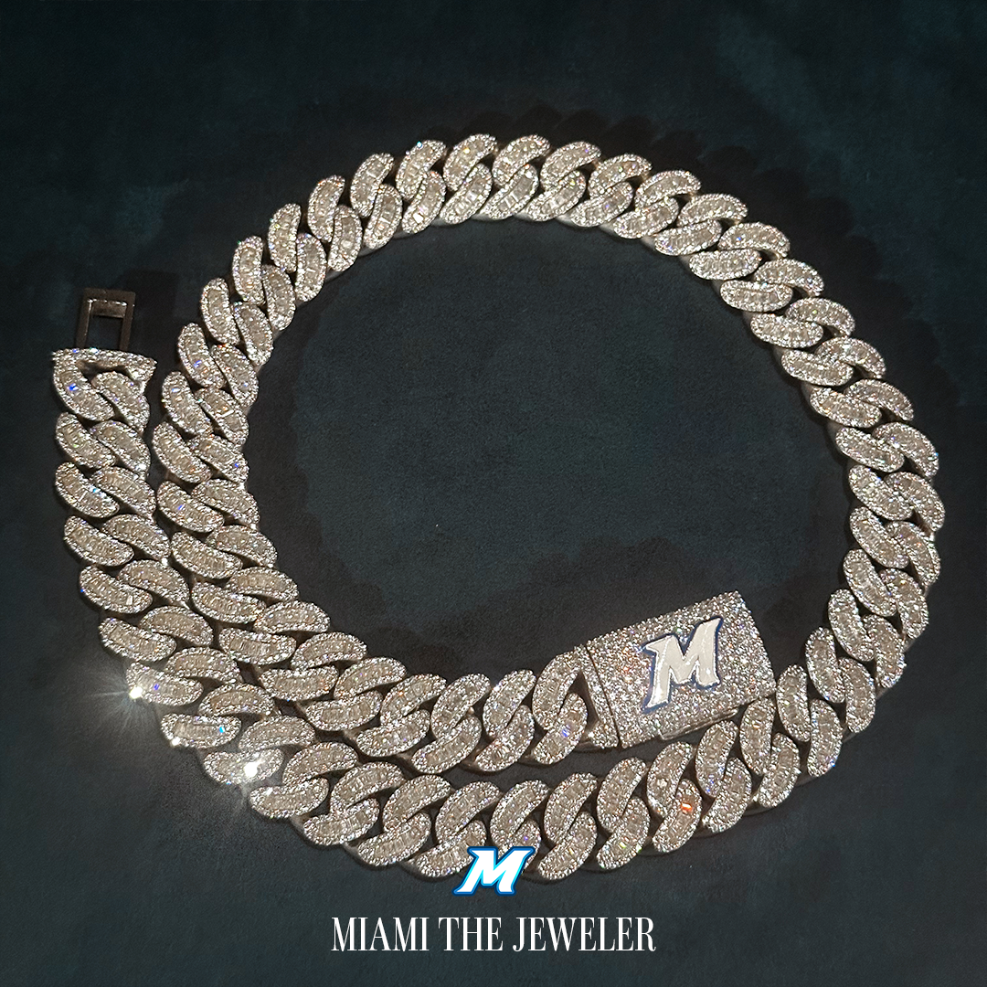 Cuban Baguette Chain [18mm] - Miami The Jeweler