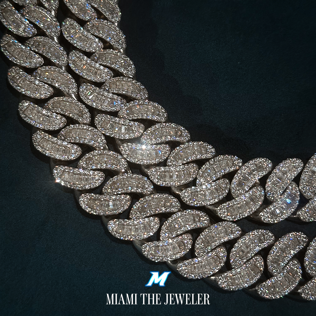 Cuban Baguette Chain [18mm] - Miami The Jeweler