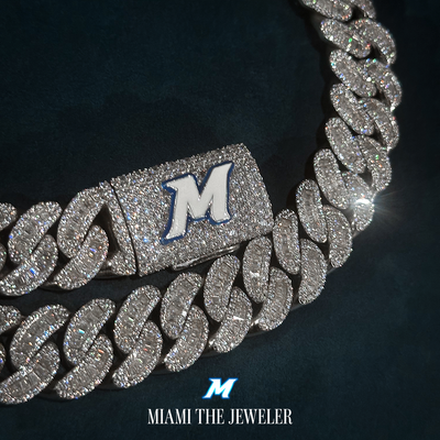 Cuban Baguette Chain [18mm] - Miami The Jeweler