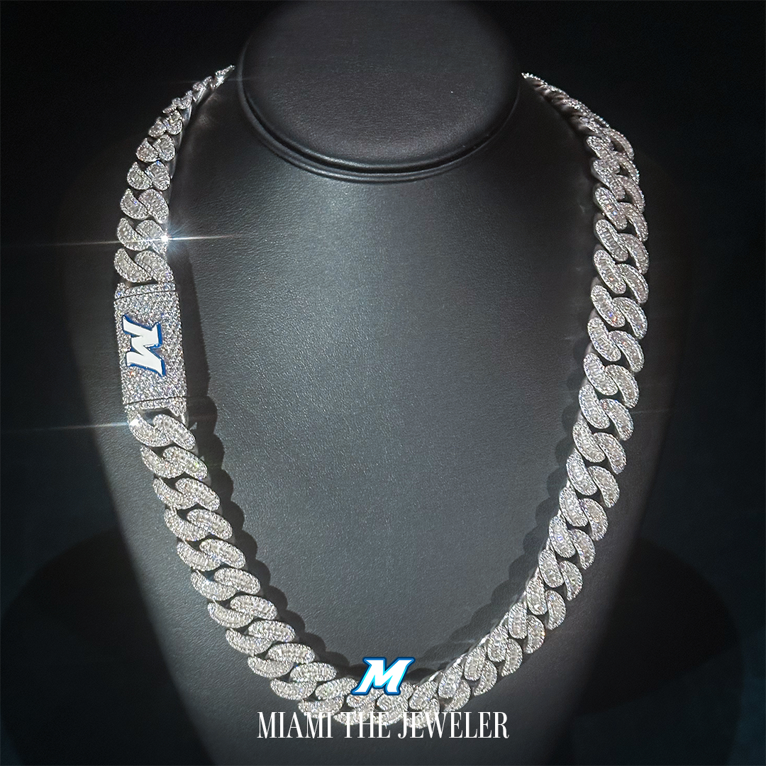 Cuban Baguette Chain [18mm] - Miami The Jeweler