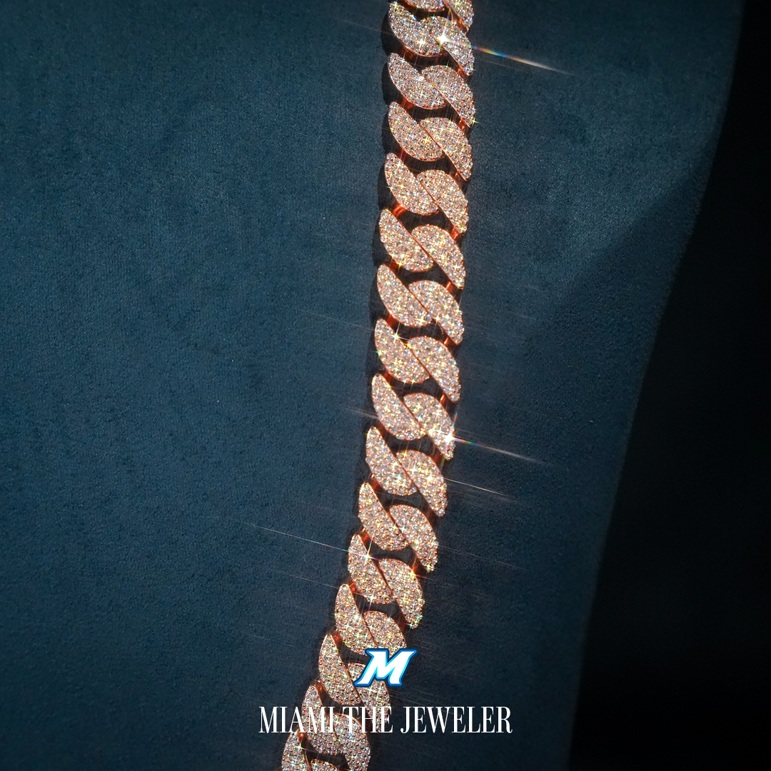 Moissanite Miami Cuban Chain [10mm] - Miami The Jeweler