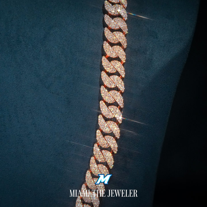 Moissanite Miami Cuban Chain [10mm] - Miami The Jeweler