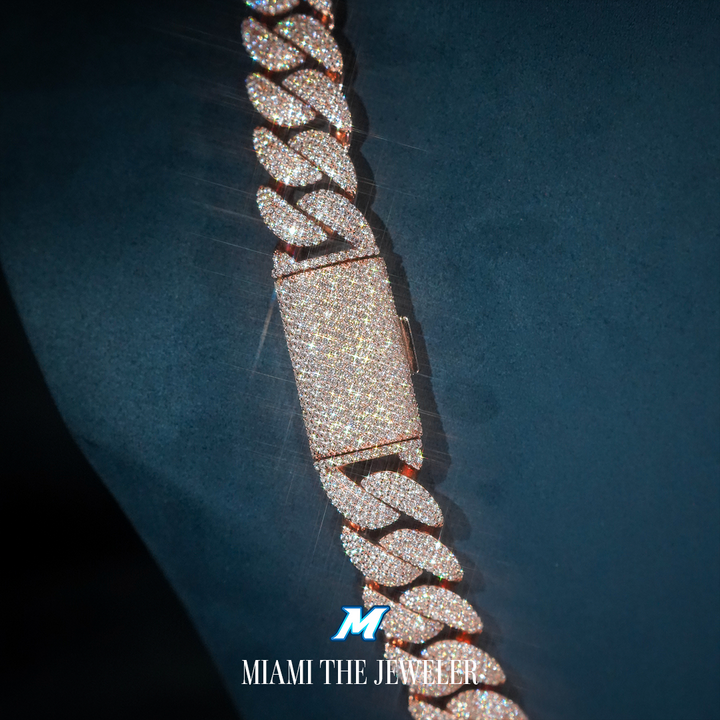Moissanite Miami Cuban Chain [14mm] - Miami The Jeweler
