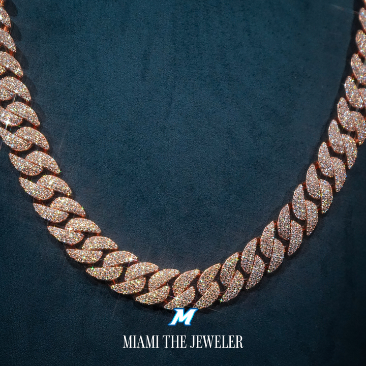 Moissanite Miami Cuban Chain [10mm] - Miami The Jeweler