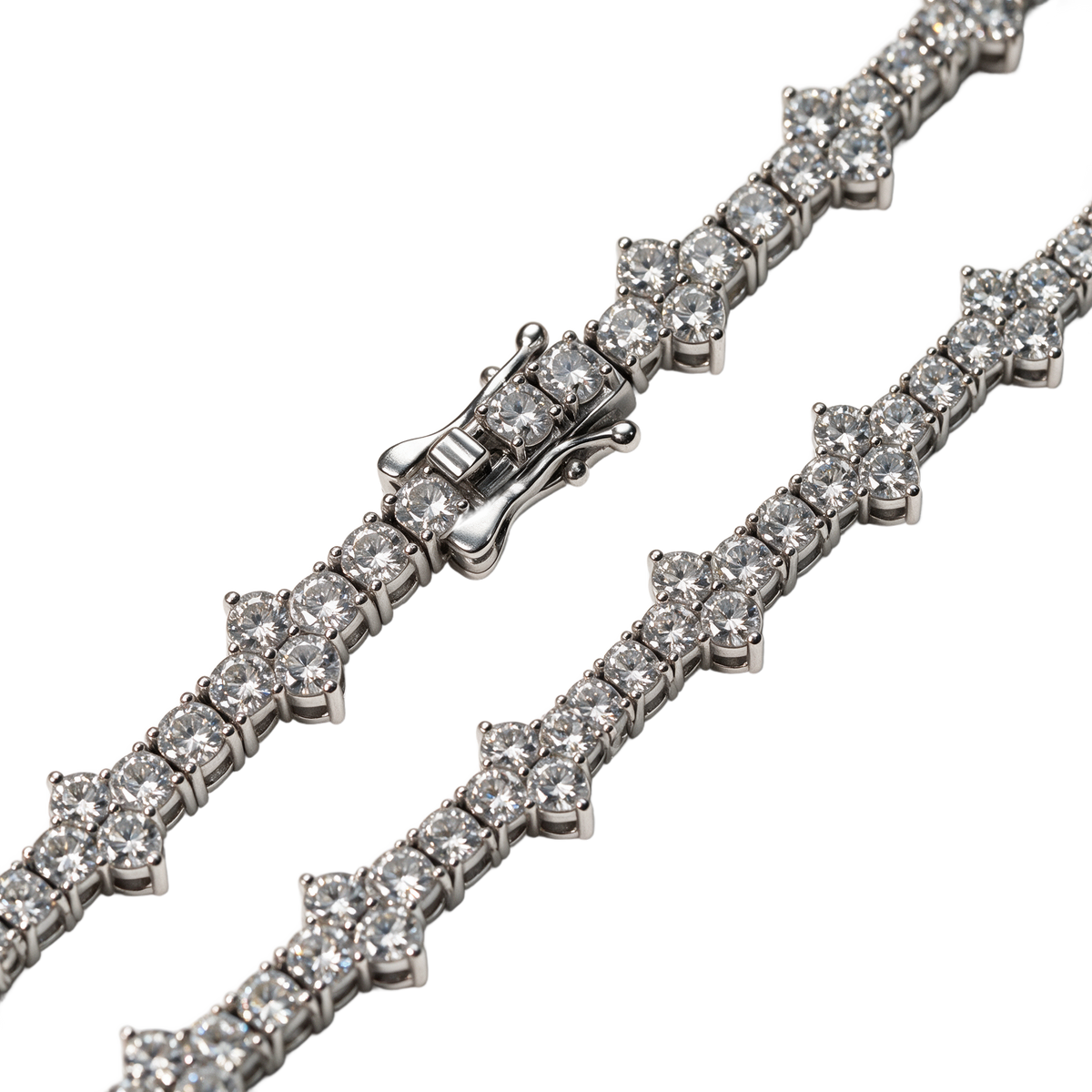 Moissanite Spike Tennis Chain [3mm]