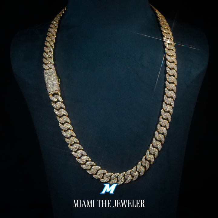 Moissanite Miami Cuban Chain [10mm] - Miami The Jeweler