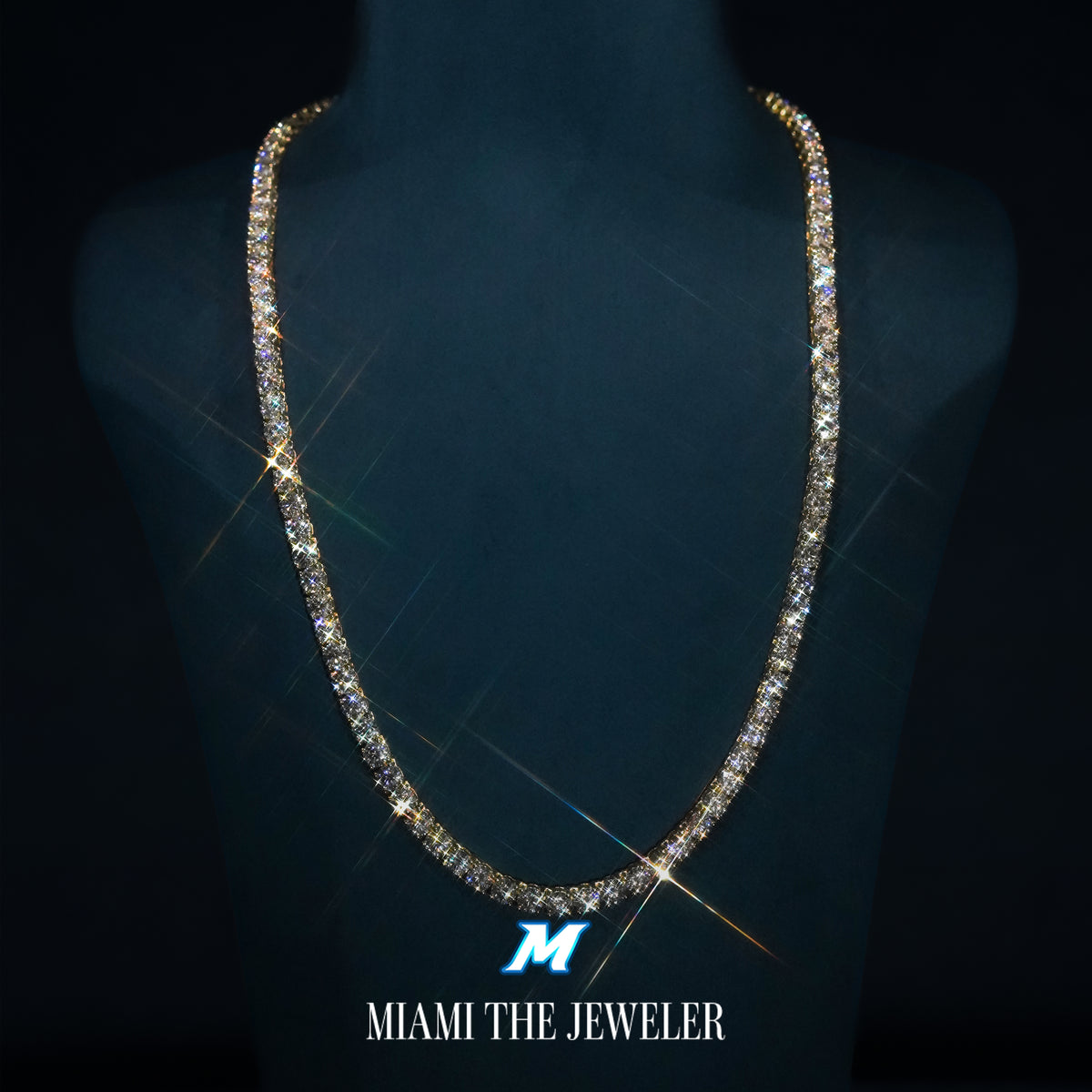 Moissanite Tennis Chain [5MM] - Miami The Jeweler