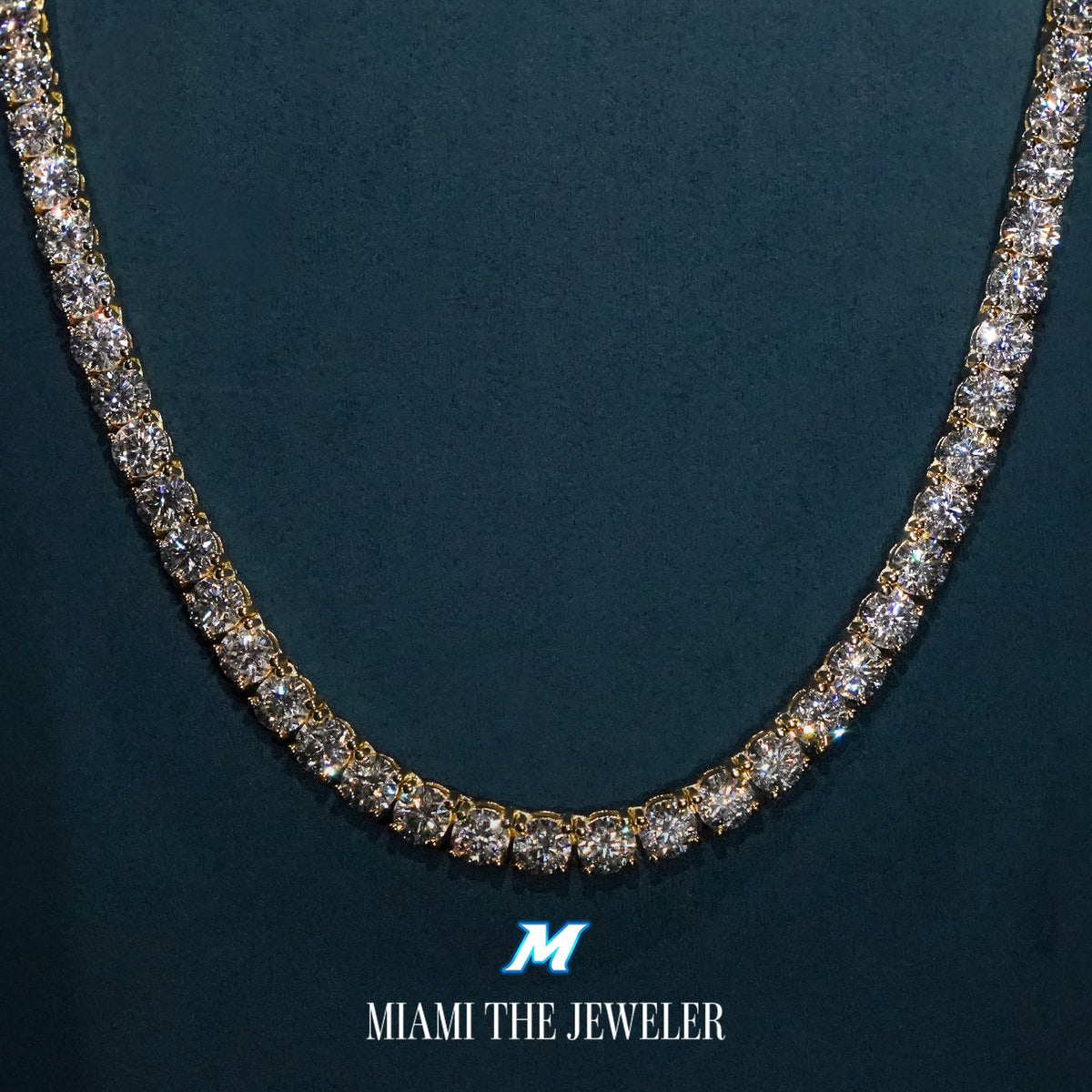 Moissanite Tennis Chain [5MM] - Miami The Jeweler