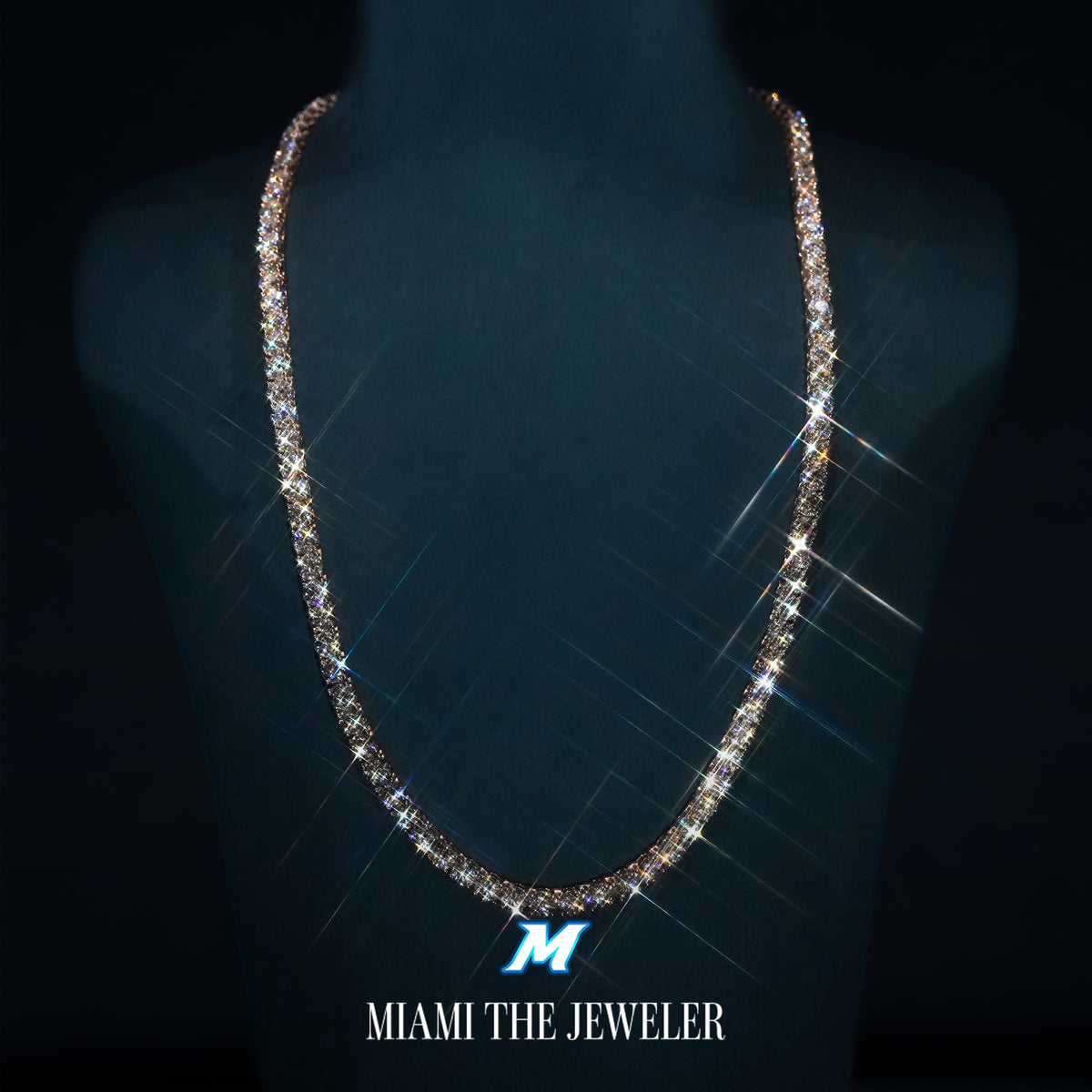Moissanite Tennis Chain [5MM] - Miami The Jeweler