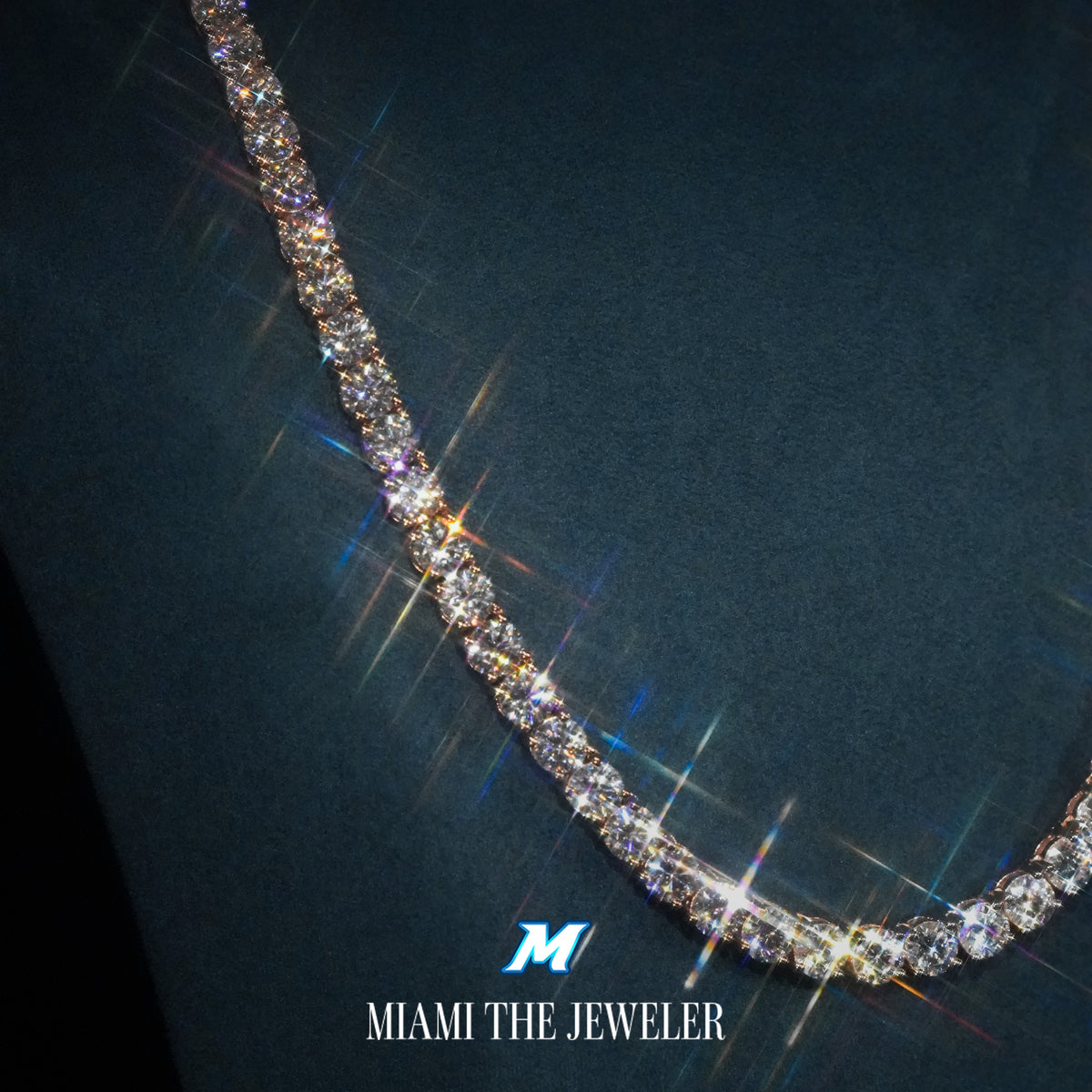 Moissanite Tennis Chain [5MM] - Miami The Jeweler