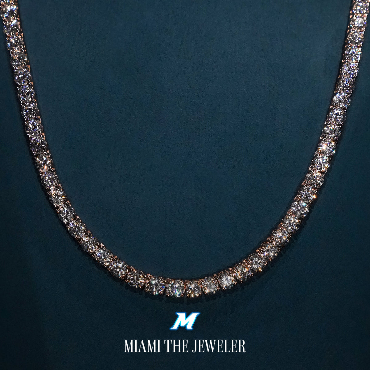 Moissanite Tennis Chain [5MM] - Miami The Jeweler