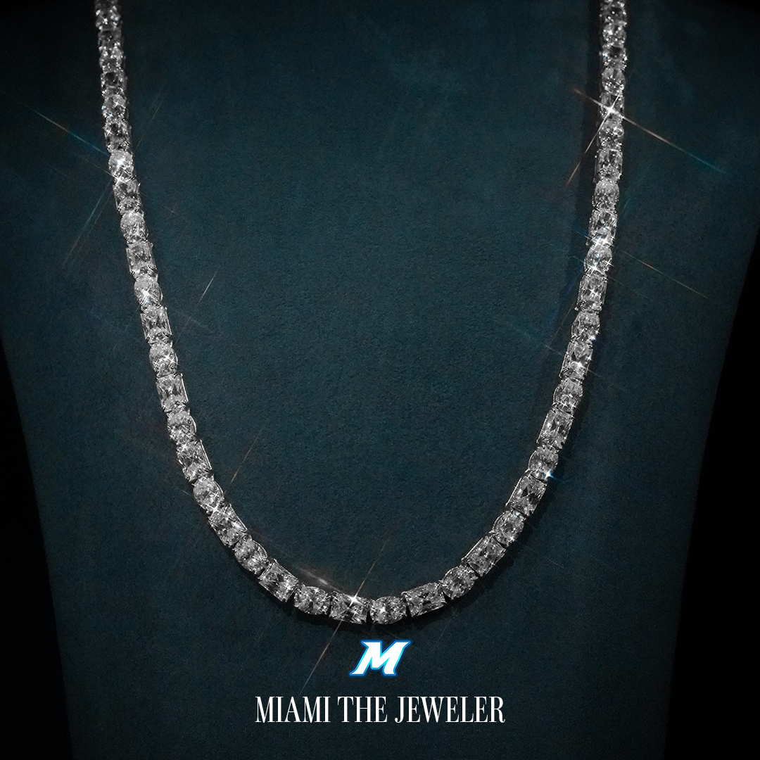 Moissanite Radiant x Oval Cut Tennis Chain [5MM]